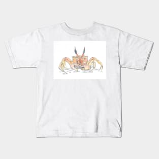 Red ghost crab illustration Kids T-Shirt